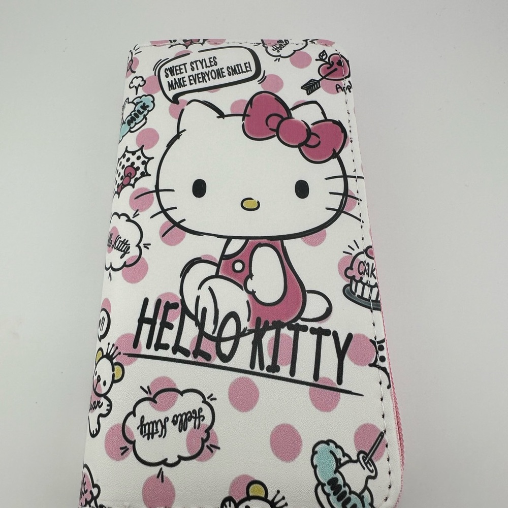 Hello Kitty White Zipper Wallet Brand new - Picture 2 of 5